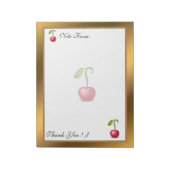 Goud Matig fruit Voeg Jouw tekst toe Notitieblok (Linkerzijde)