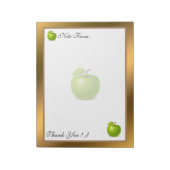 Goud Matig fruit Voeg Jouw tekst toe Notitieblok (Linkerzijde)