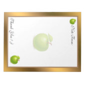 Goud Matig fruit Voeg Jouw tekst toe Notitieblok (Voorkant)