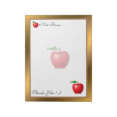 Goud Matig fruit Voeg Jouw tekst toe Notitieblok (Linkerzijde)