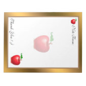 Goud Matig fruit Voeg Jouw tekst toe Notitieblok (Voorkant)