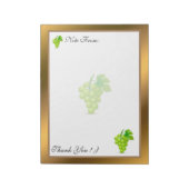 Goud Matig fruit Voeg Jouw tekst toe Notitieblok (Linkerzijde)