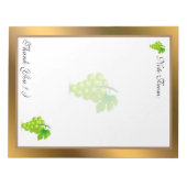 Goud Matig fruit Voeg Jouw tekst toe Notitieblok (Voorkant)