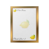 Goud Matig fruit Voeg Jouw tekst toe Notitieblok (Linkerzijde)