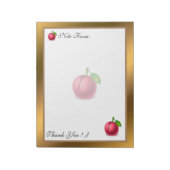 Goud Matig fruit Voeg Jouw tekst toe Notitieblok (Linkerzijde)