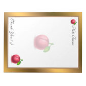 Goud Matig fruit Voeg Jouw tekst toe Notitieblok (Voorkant)