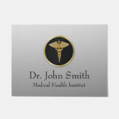 Goud Medische Caduceus - Deurmat (Voorkant)