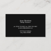 Goud met B&W-strepen Visitekaartje (Achterkant)