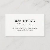 Goud met B&W-strepen Visitekaartje (Achterkant)