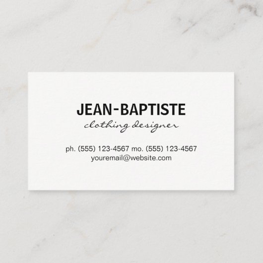 Goud met B&W-strepen Visitekaartje (Achterkant)