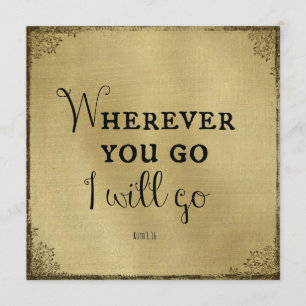 Goud met bijbelversie waar je ook gaat... kaart