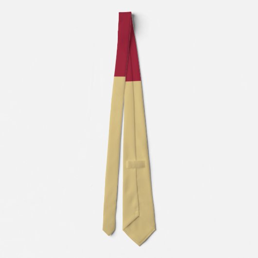 Goud met Bourgogne Knot Contrast Stropdas (Achterkant)