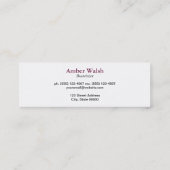 Goud met Chevron Pattern hedendaags Mini Visitekaartje (Achterkant)