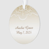 Goud met Godsdienstig Kant, Dwars, Ornament (voorkant)