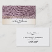 Goud met Guilloche Pattern Visitekaartje (Voorkant / Achterkant)