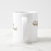 Goud met hoge favoriet grote koffiekop (Achterkant)