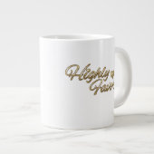 Goud met hoge favoriet grote koffiekop (Voorkant rechts)