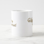 Goud met hoge favoriet grote koffiekop (Voorkant)