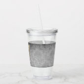 Goud met juwelen versierde vlinder acryl drinkbeker (Links)