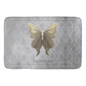 Goud met juwelen versierde vlinder badmat (Voorkant)
