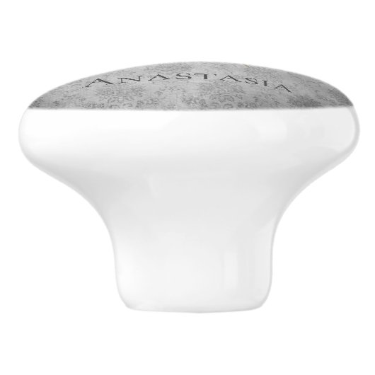 Goud met juwelen versierde vlinder keramische knop (Zijkant)