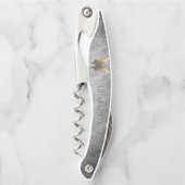 Goud met juwelen versierde vlinder kurkentrekker (Voorkant)