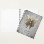 Goud met juwelen versierde vlinder planner (Display)