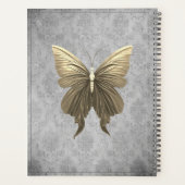Goud met juwelen versierde vlinder planner (Achterkant)
