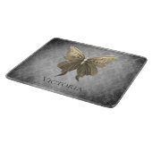 Goud met juwelen versierde vlinder snijplank (Hoek)