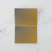 Goud met rode boog Custom Place Card Feestdagen Kaart (Binnen)