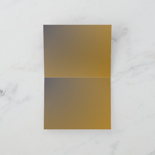 Goud met rode boog Custom Place Card Feestdagen Kaart (Binnen)