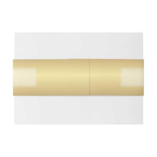 Goud met tekst uitnodigingen wikkel (Achterkant Voorbeeld)
