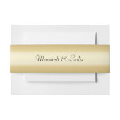 Goud met tekst uitnodigingen wikkel (Voorkant Voorbeeld)