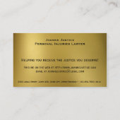 Goud met Visitekaartjes voor gerechtigheid (Achterkant)