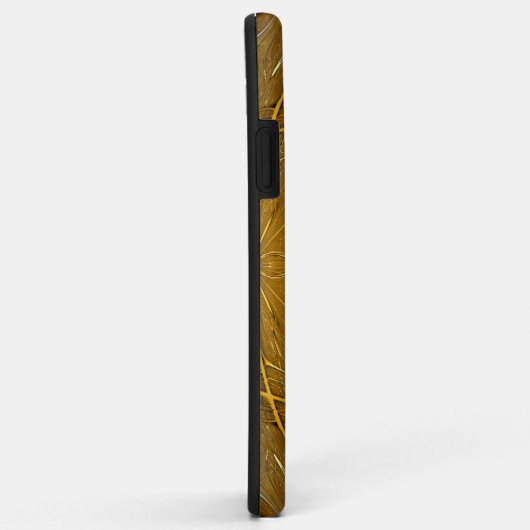 Goud metaal abstract geometrisch patroon Case-Mate iPhone case (Achterkant/rechts)