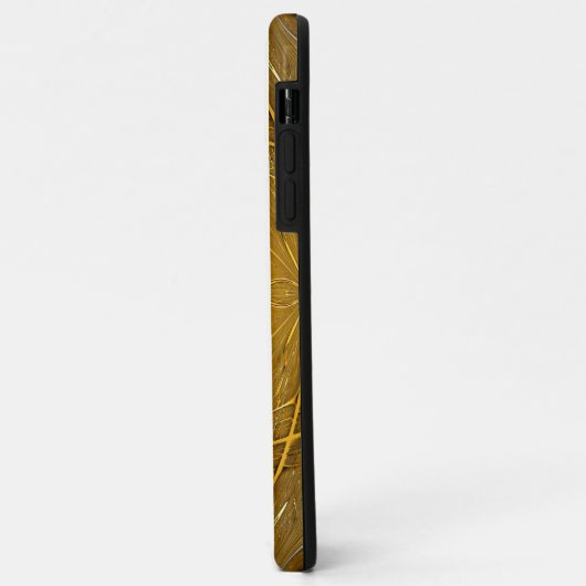 Goud metaal abstract geometrisch patroon Case-Mate iPhone case (Achterkant/links)