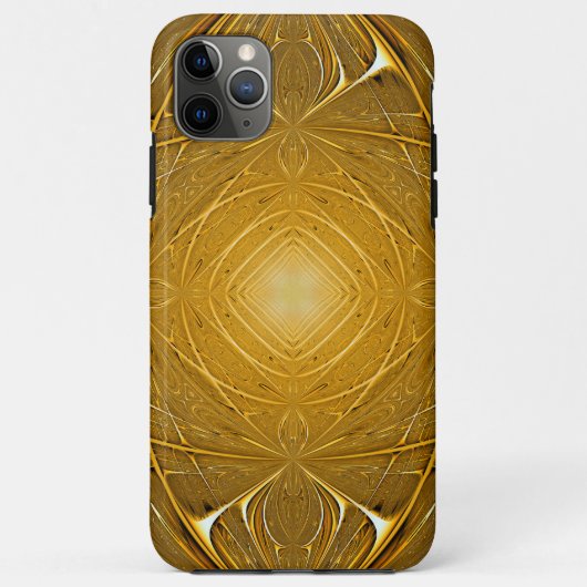Goud metaal abstract geometrisch patroon Case-Mate iPhone case (Achterkant)
