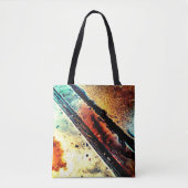 Goud metaal Bus Curb Impressie Tote Bag (Voorkant)