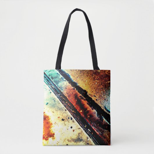 Goud metaal Bus Curb Impressie Tote Bag (Voorkant)