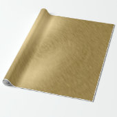 Goud metaal geborsteld ondergrond of textureabstra cadeaupapier (Uitgerold)