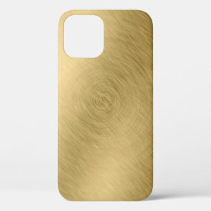 Goud metaal geborsteld ondergrond of textureabstra Case-Mate iPhone case