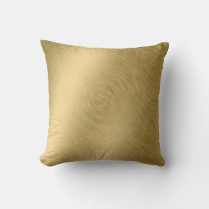 Goud metaal geborsteld ondergrond of textureabstra kussen