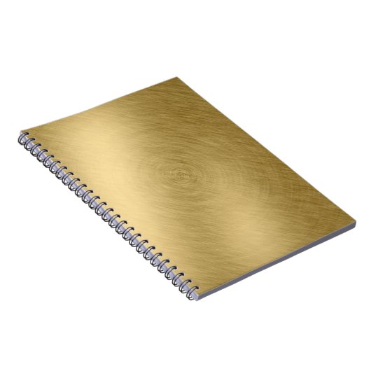 Goud metaal geborsteld ondergrond of textureabstra notitieboek (Rechterzijde)