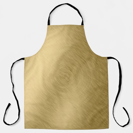 Goud metaal geborsteld ondergrond of textureabstra schort (Voorkant)