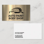 Goud Metaal | Gestileerd Auto Logo Visitekaartje (Voorkant / Achterkant)