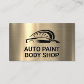 Goud Metaal | Gestileerd Auto Logo Visitekaartje (Voorkant)