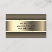 Goud Metaal | Klinknagels | Metaal Visitekaartje (Achterkant)