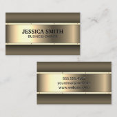 Goud Metaal | Klinknagels | Metaal Visitekaartje (Voorkant / Achterkant)