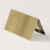 Goud metaal met fotokaartje visitekaartje (Achterkant)