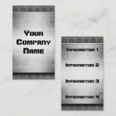 Goud metaal met Visitekaartjes aan de rand van riv (Voorkant / Achterkant)